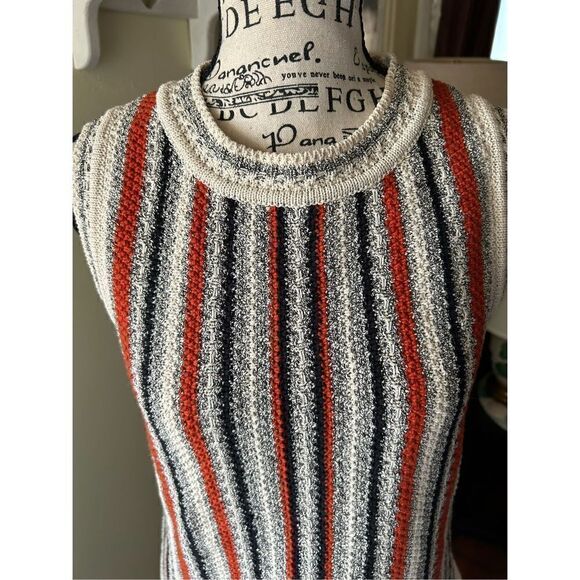 Massimo Dutti Fashion Boho Fringed Striped Yarn Shirt Women S NWT - Picture 4 of 11